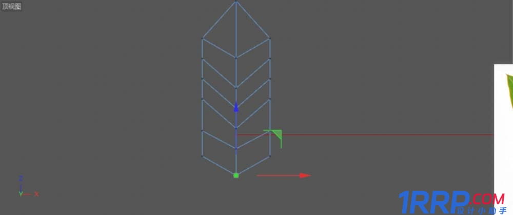 C4D設計實例教程：C4D畫一片綠色葉子的方法